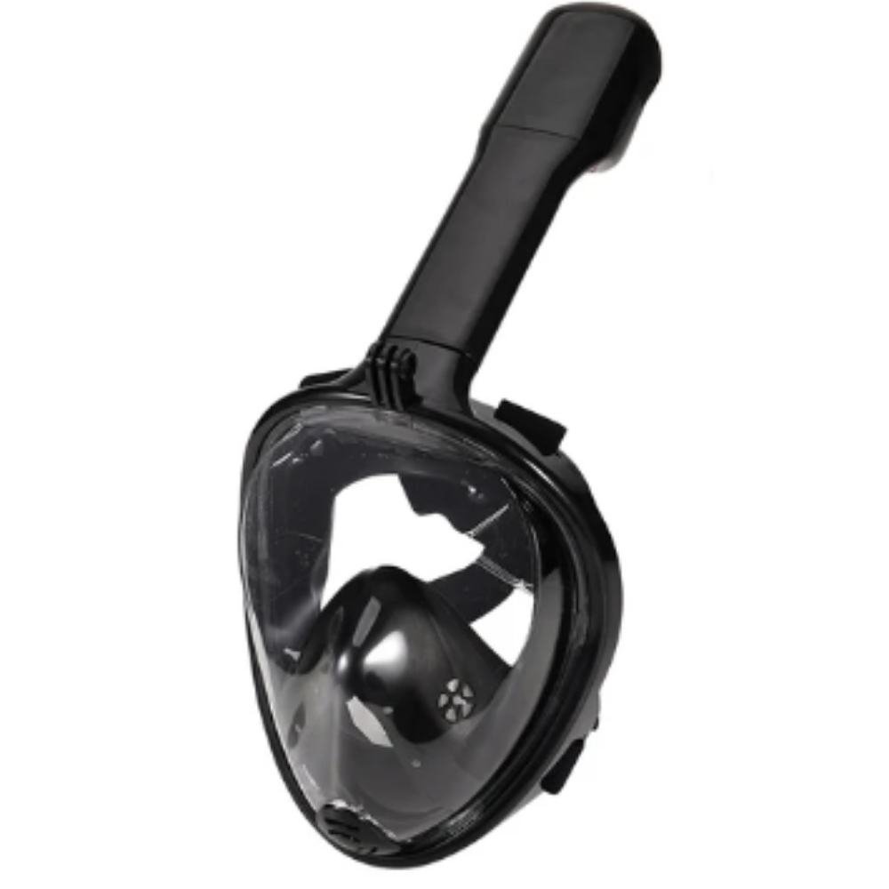 Snorkelmaske med 180° panoramautsikt
 -Svart/BarnSvart/TenåringSvart/Voksen - Ozerty
