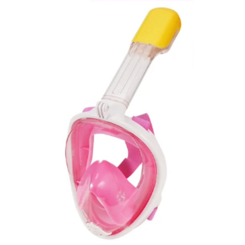 Snorkelmaske med 180° panoramautsikt
 -Rosa/BarnRosa/TenåringRosa/Voksen - Ozerty