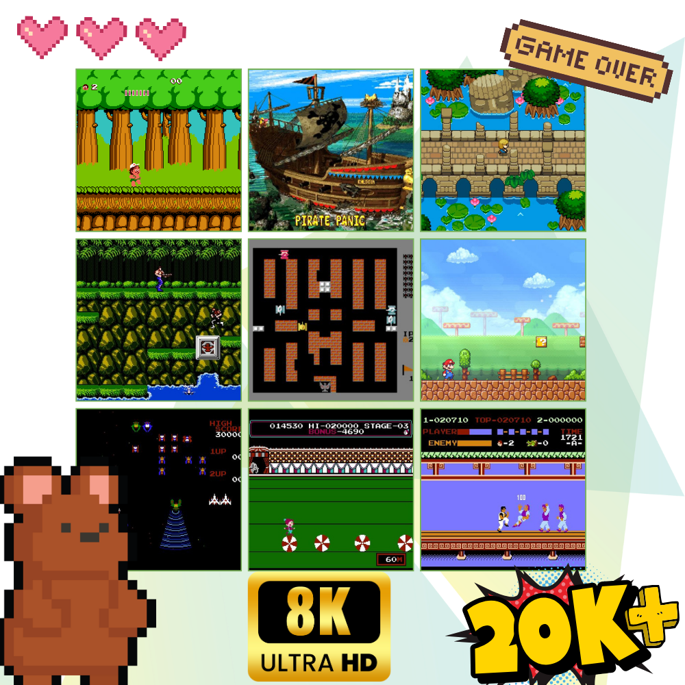 20 000+ Retro Spillkonsoll
 - Ozerty