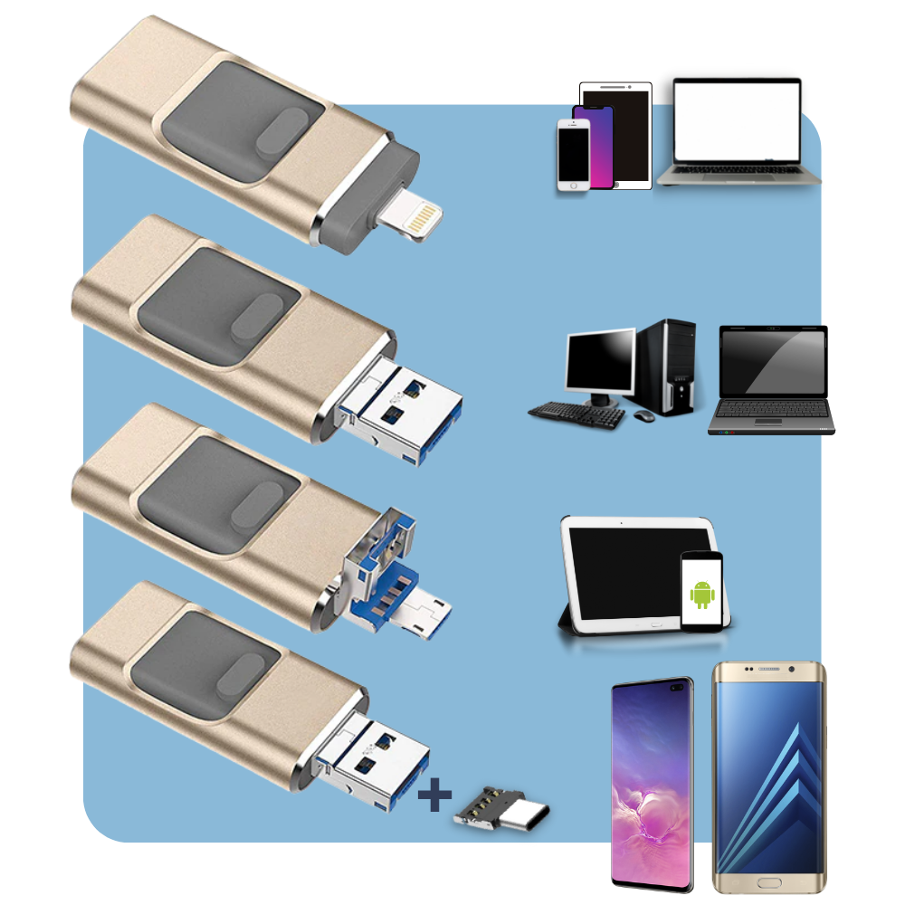 4 i 1 USB flash drive - Ozerty