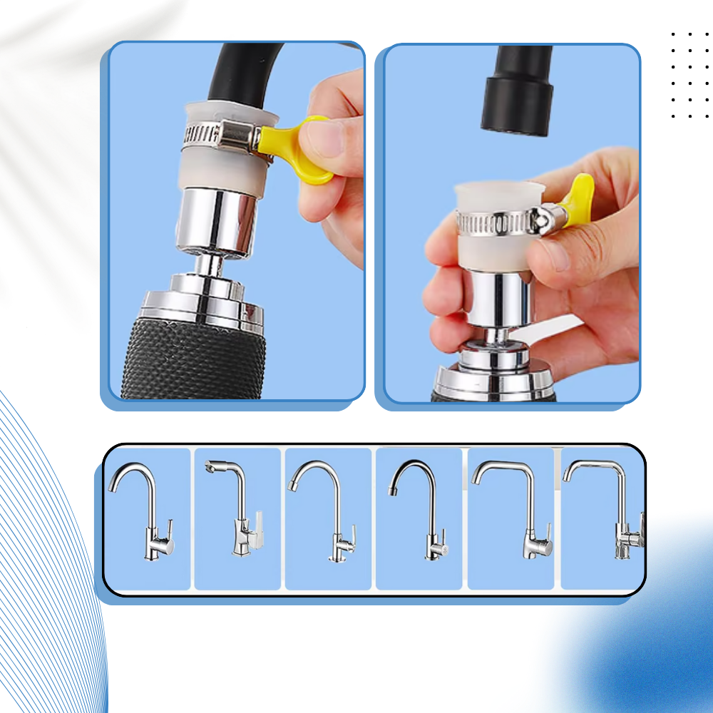 360° Kranmontert Vannfilter Med 3 Moduser - Ozerty