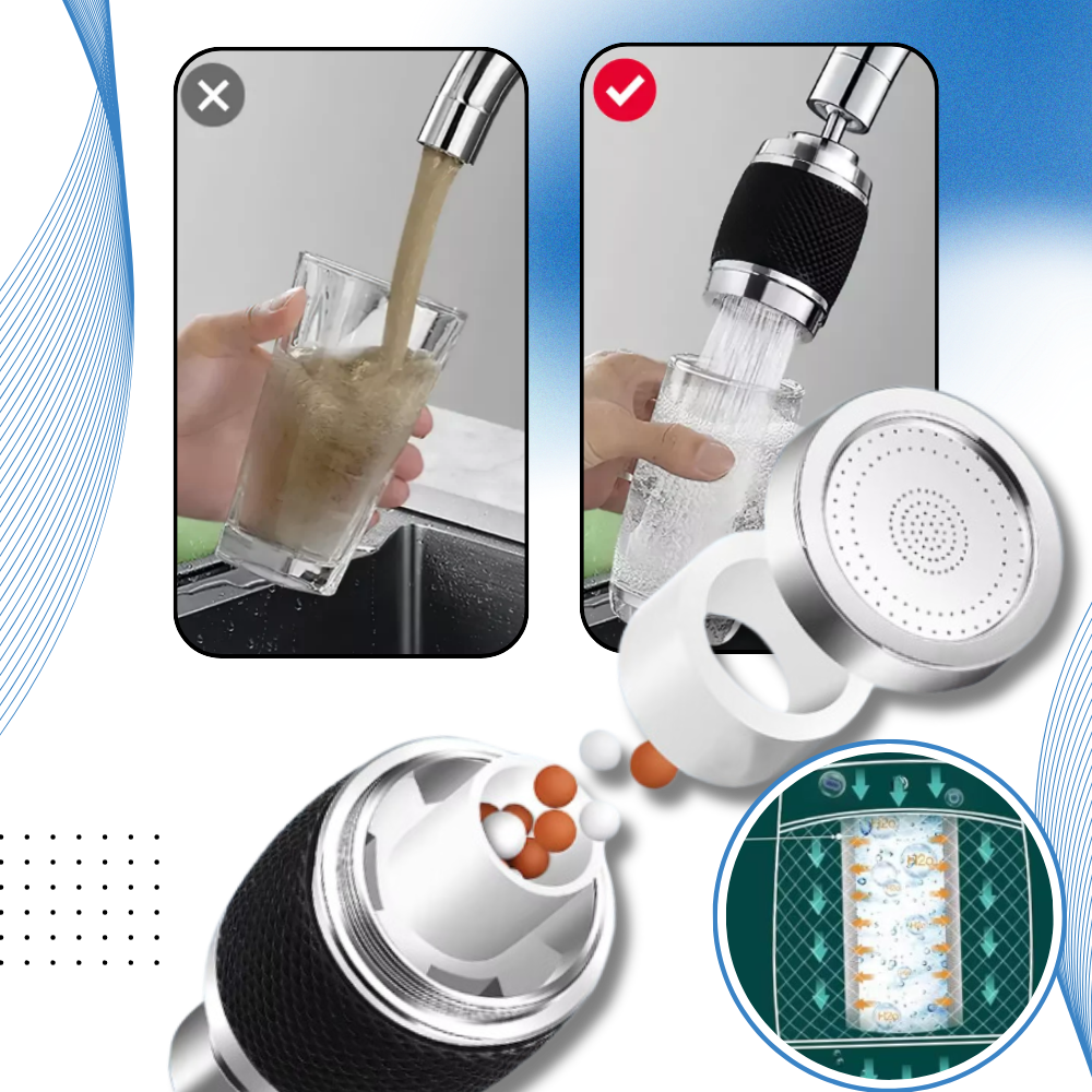 360° Kranmontert Vannfilter Med 3 Moduser - Ozerty