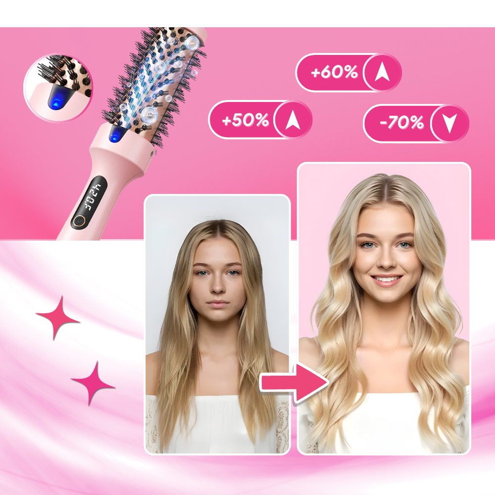 3-i-1 Oppvarmet Rund Børste - Ozerty