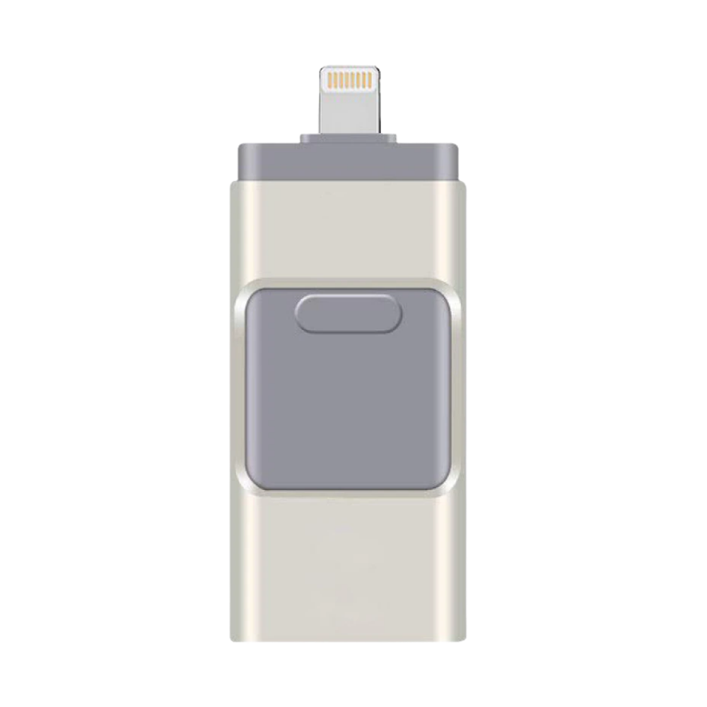 4 i 1 USB flash drive -Sølv - Ozerty