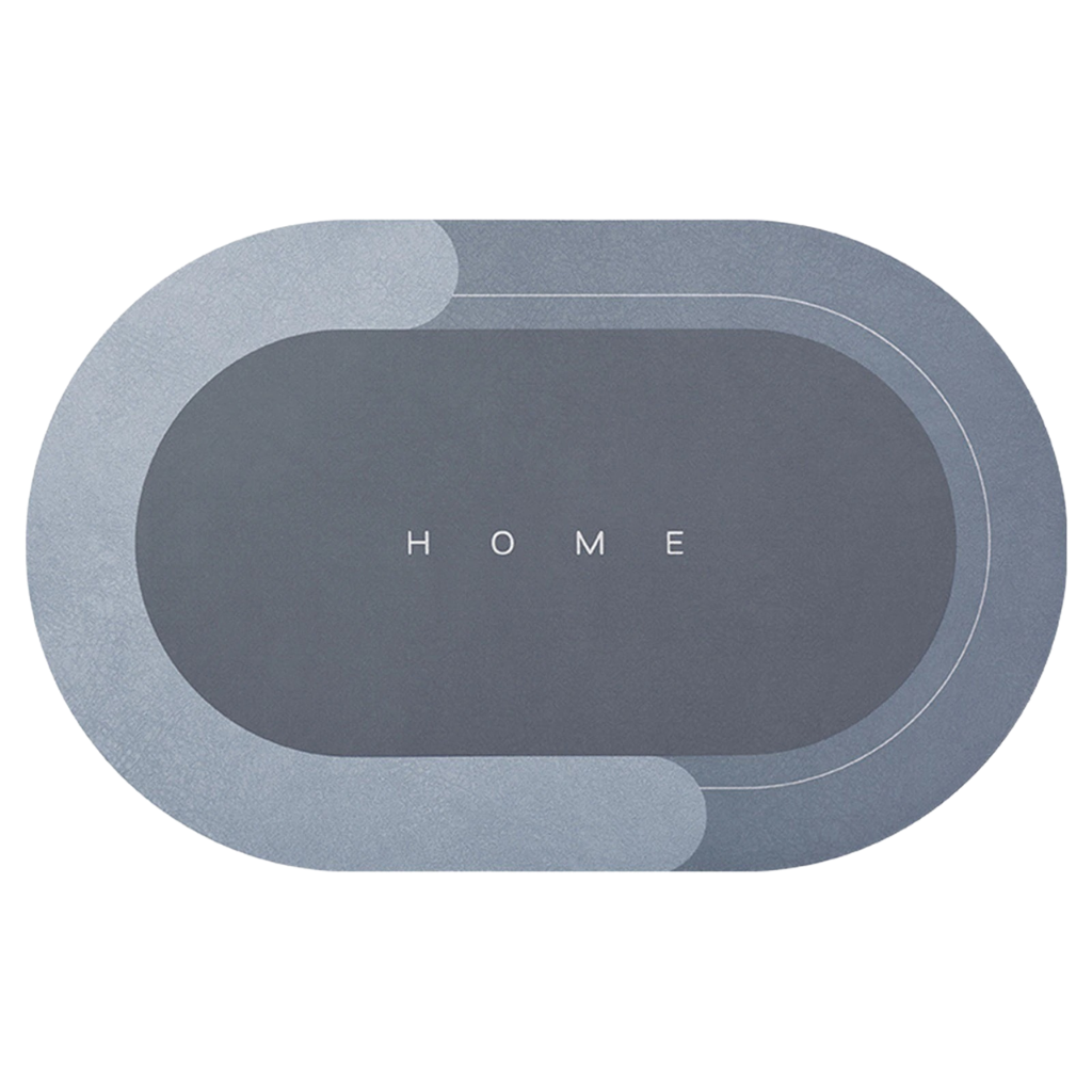 Ekstra absorberende sklisikker gulvmatte -Blå - Ozerty