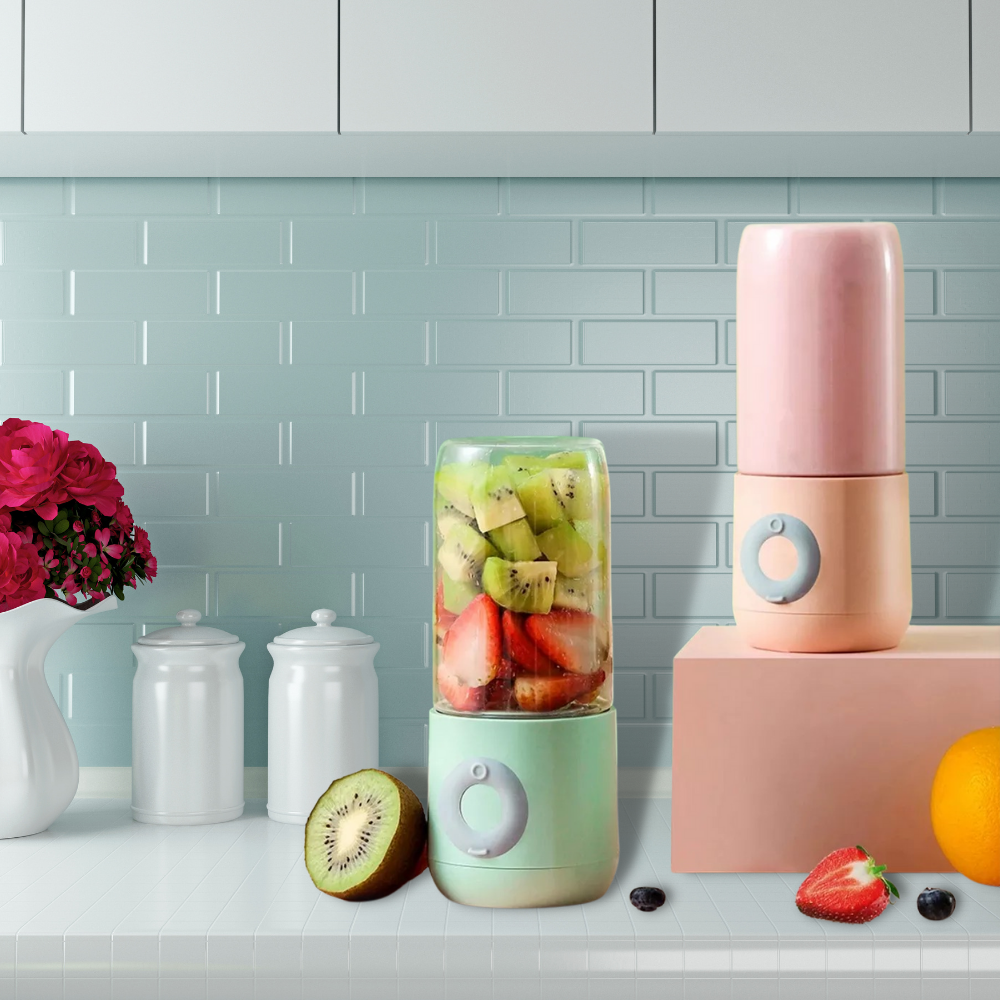 Bærbar miniblender med 6 kniver - Ozerty