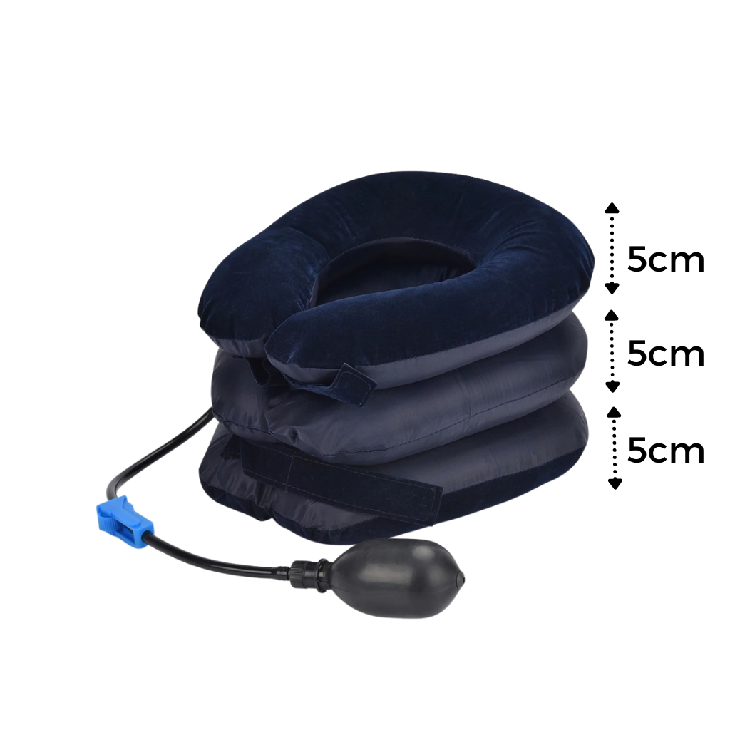 Oppblåsbar krage for strekking av nakkevirvlene - Ozerty