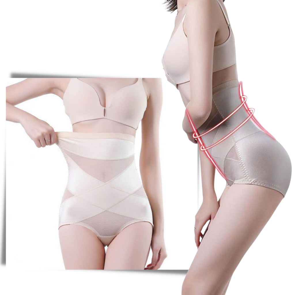 Cross Compression Slimming Abs Shapewear - Ozerty