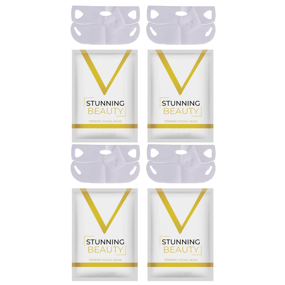 Ansiktsløftende og slankende maske -4 stk - Ozerty