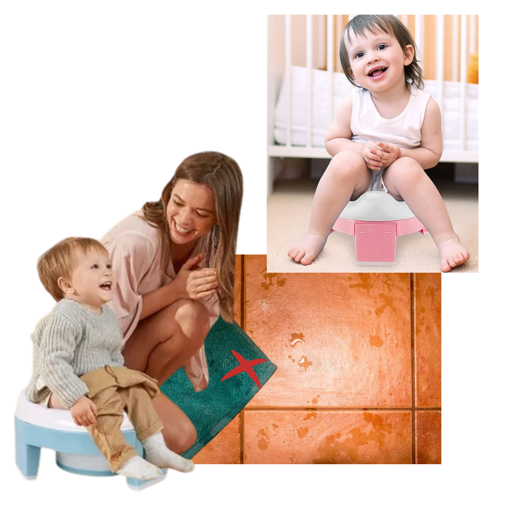 3 i 1 sammenleggbart pottesete for småbarn - Ozerty