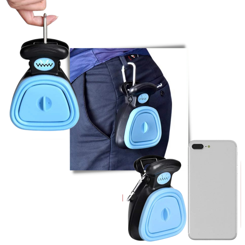 Sammenleggbar hundebæsj plukker med posedispenser - Ozerty