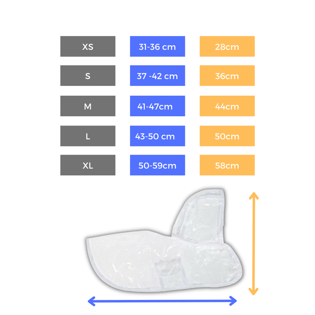 Regnfrakk med hette for hunder - Ozerty