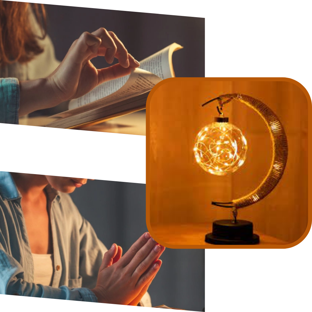 Fortryllende måneformet LED-lampe - Ozerty