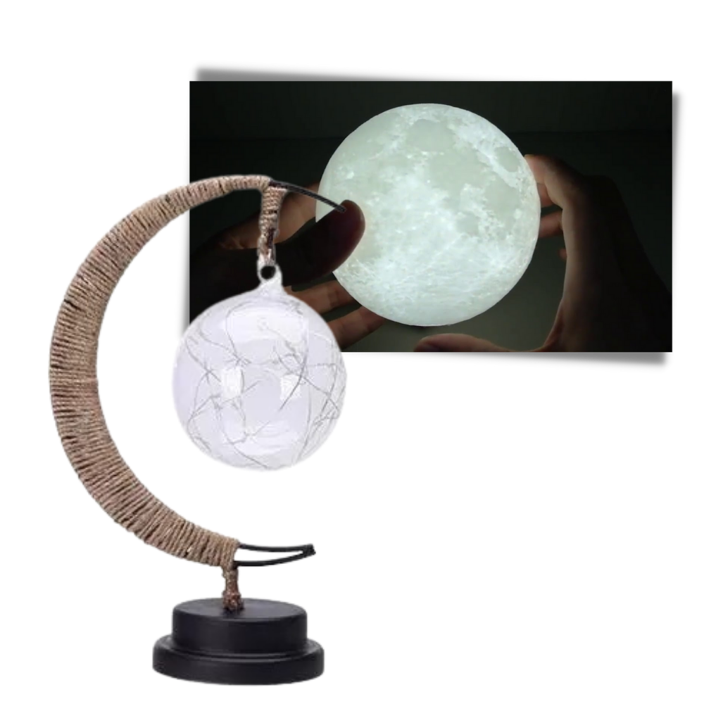 Fortryllende måneformet LED-lampe - Ozerty