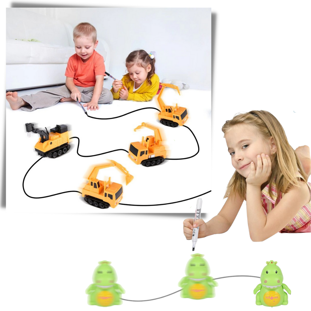 Magisk induktiv linjefølgende robot - Ozerty