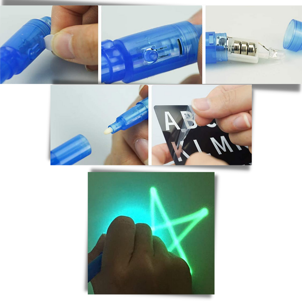 Magisk tegnebrett med lys - Ozerty