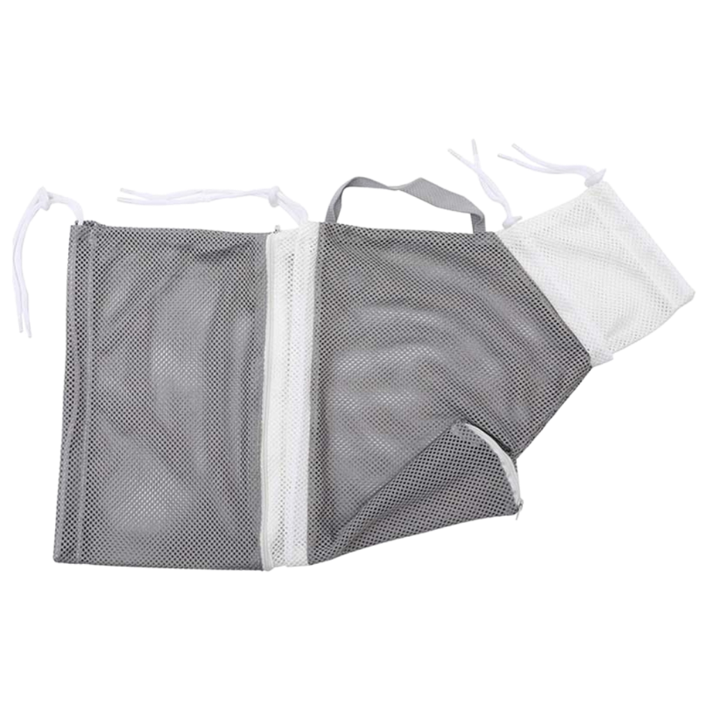 Multifunksjonell mesh-pose for pleie av kjæledyr -Grå - Ozerty