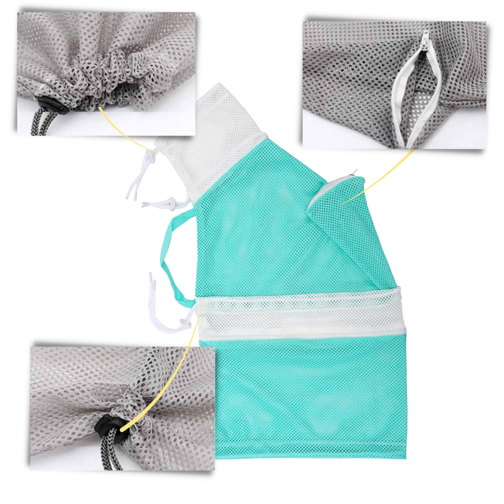 Multifunksjonell mesh-pose for pleie av kjæledyr - Ozerty