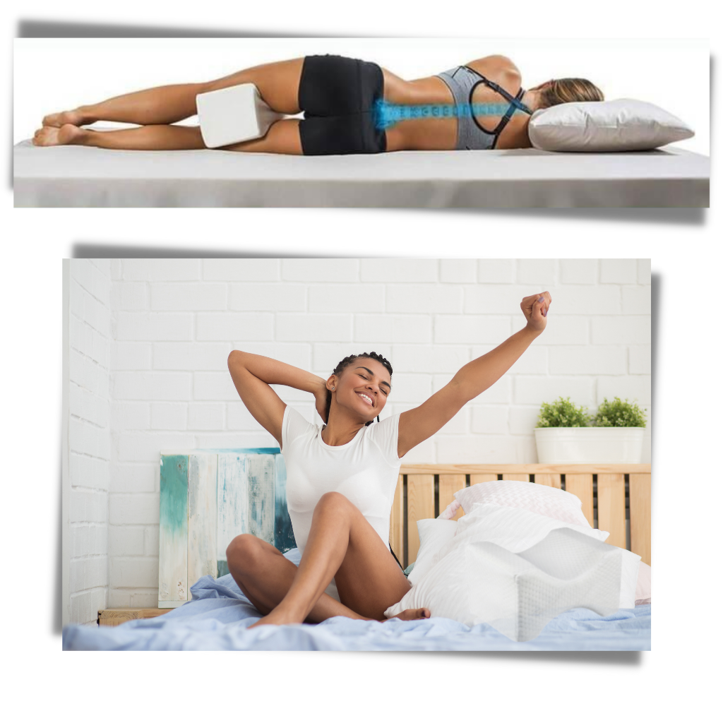 Side Sleeper kne og ben memory foam pute - Ozerty