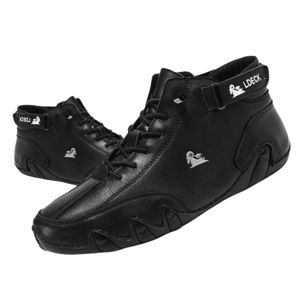 Ultrakomfortable joggesko i semsket skinn
 -Svart/EU37/US6/UK4Svart/EU38/US6.5/UK5Svart/EU39/US7/UK6Svart/EU40/US7.5/UK7Svart/EU41/US8/UK8Svart/EU42/US8.5/UK9Svart/EU43/US9/UK10Svart/EU44/US9.5/UK11 - Ozerty