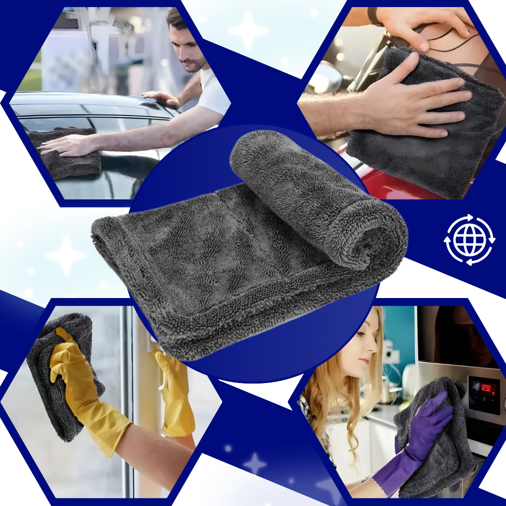 Absorberende Mikrofiberklut til Glass - Ozerty