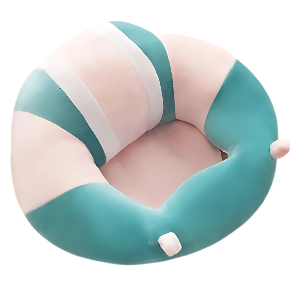 Justerbar, hygienisk sittepute for babyer
-Blå rosa striper - Ozerty