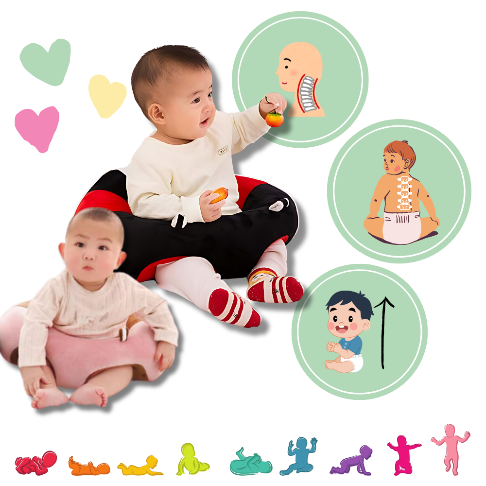 Justerbar, hygienisk sittepute for babyer
- Ozerty