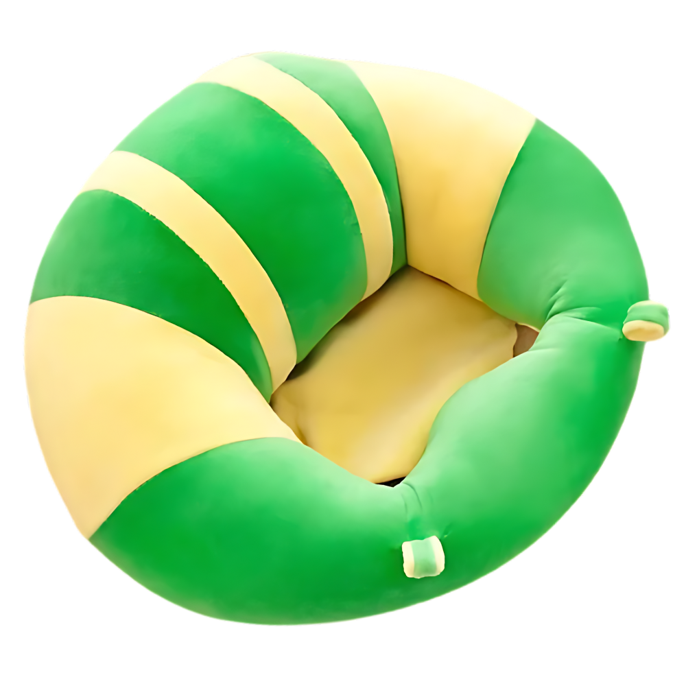 Justerbar, hygienisk sittepute for babyer
-Grønn gul stripe - Ozerty