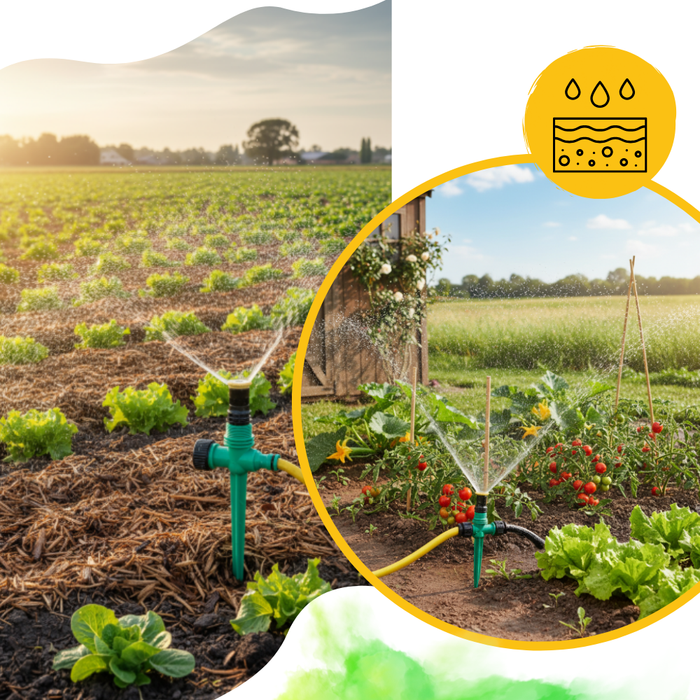 Justerbar, Roterende Plensprinkler - Ozerty