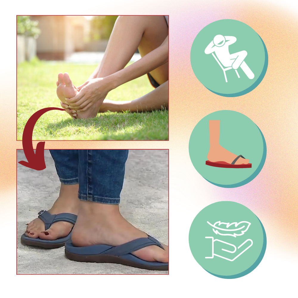 Ortopediske sandaler med justerbare remmer - Ozerty