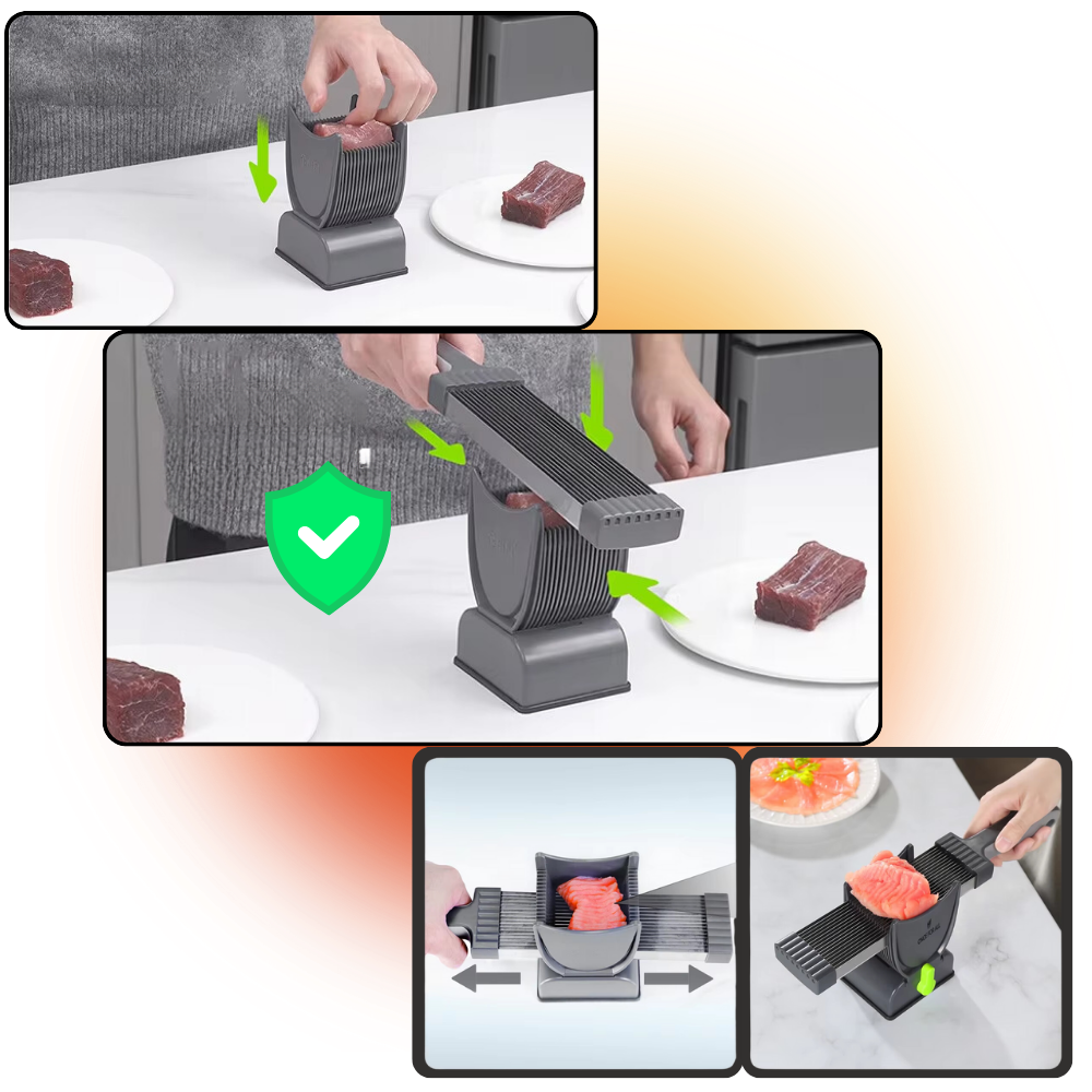 Manuell Kjøttskjærer med Justerbar Tykkelse - Ozerty
