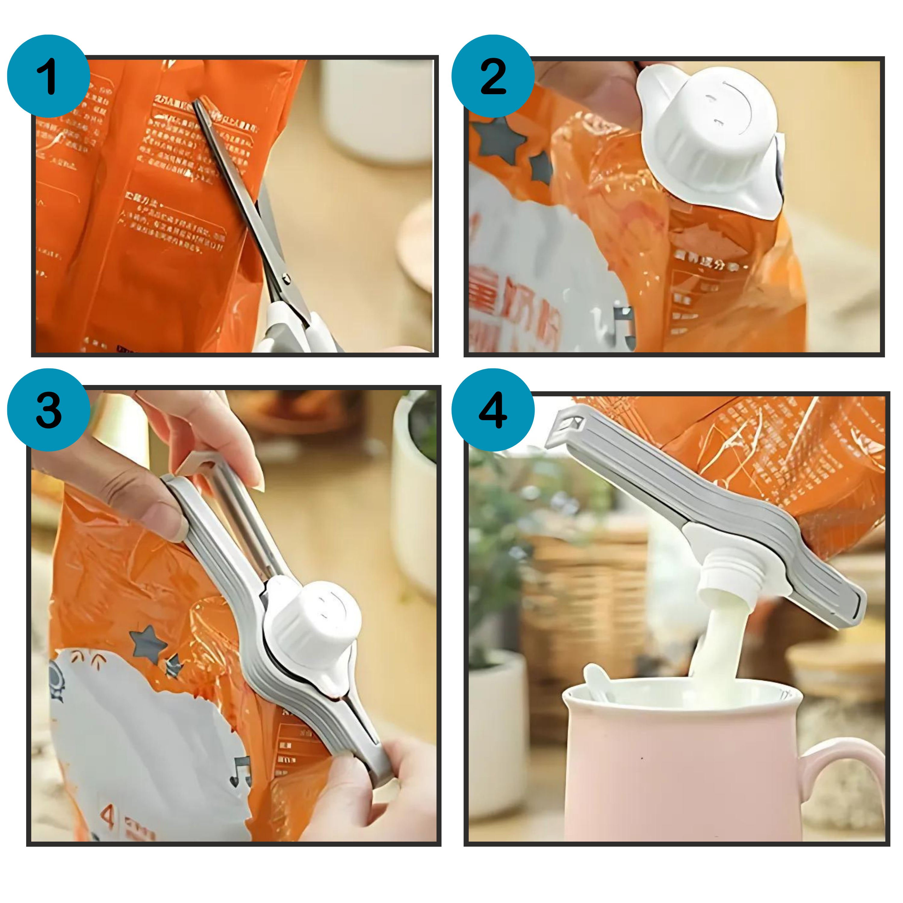 Lufttette Chipsposeklemmer - Ozerty