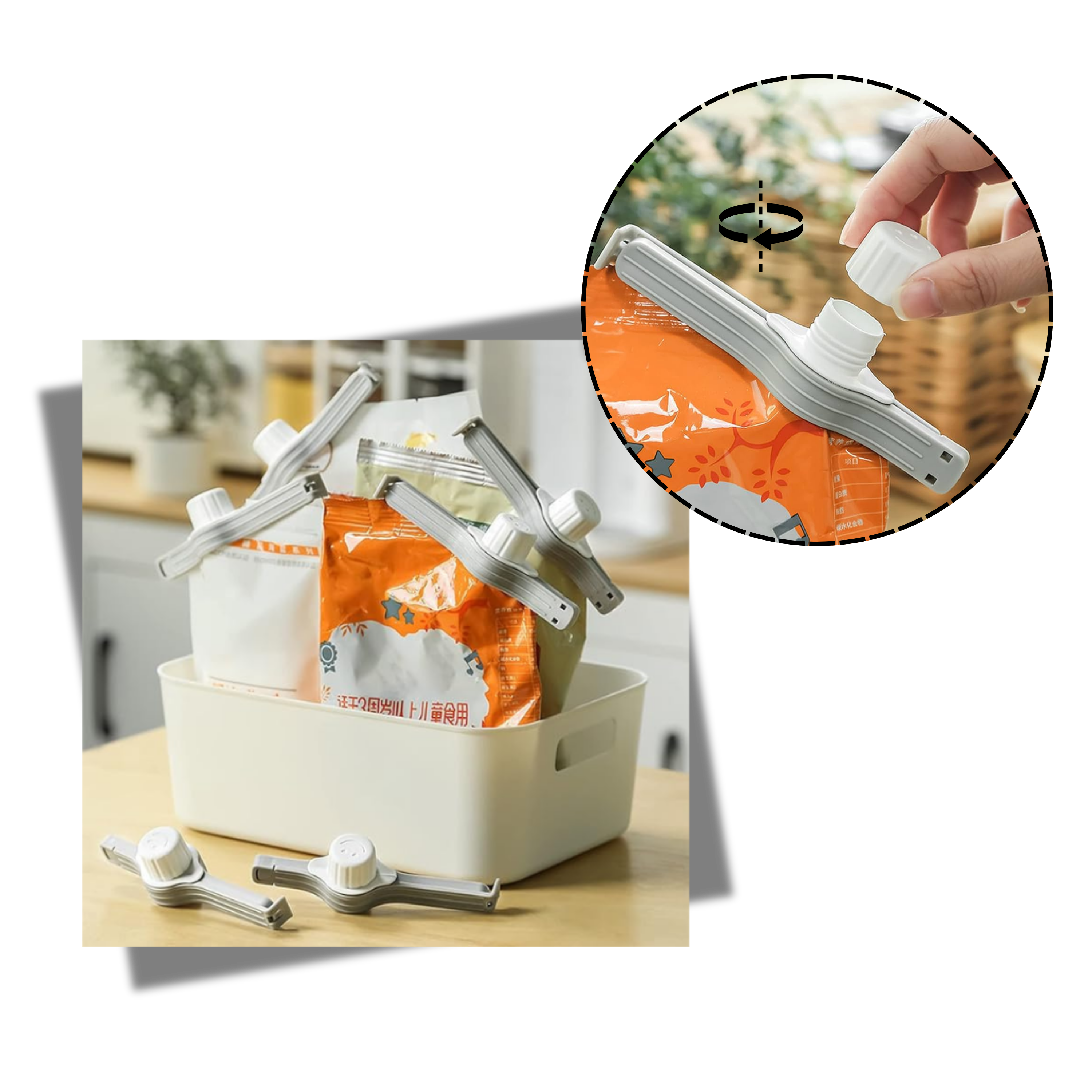 Lufttette Chipsposeklemmer - Ozerty