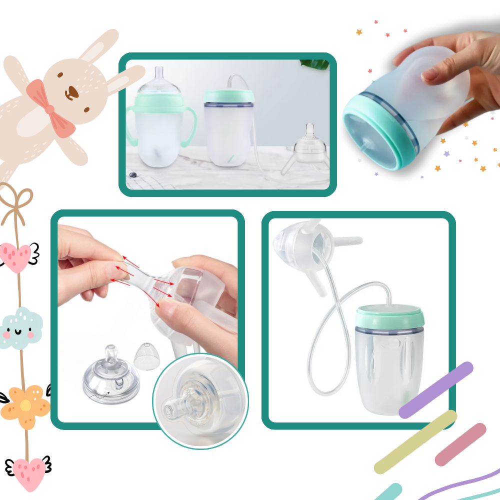 Selvmatende Flaske Med Anti-Kolikkventil - Ozerty