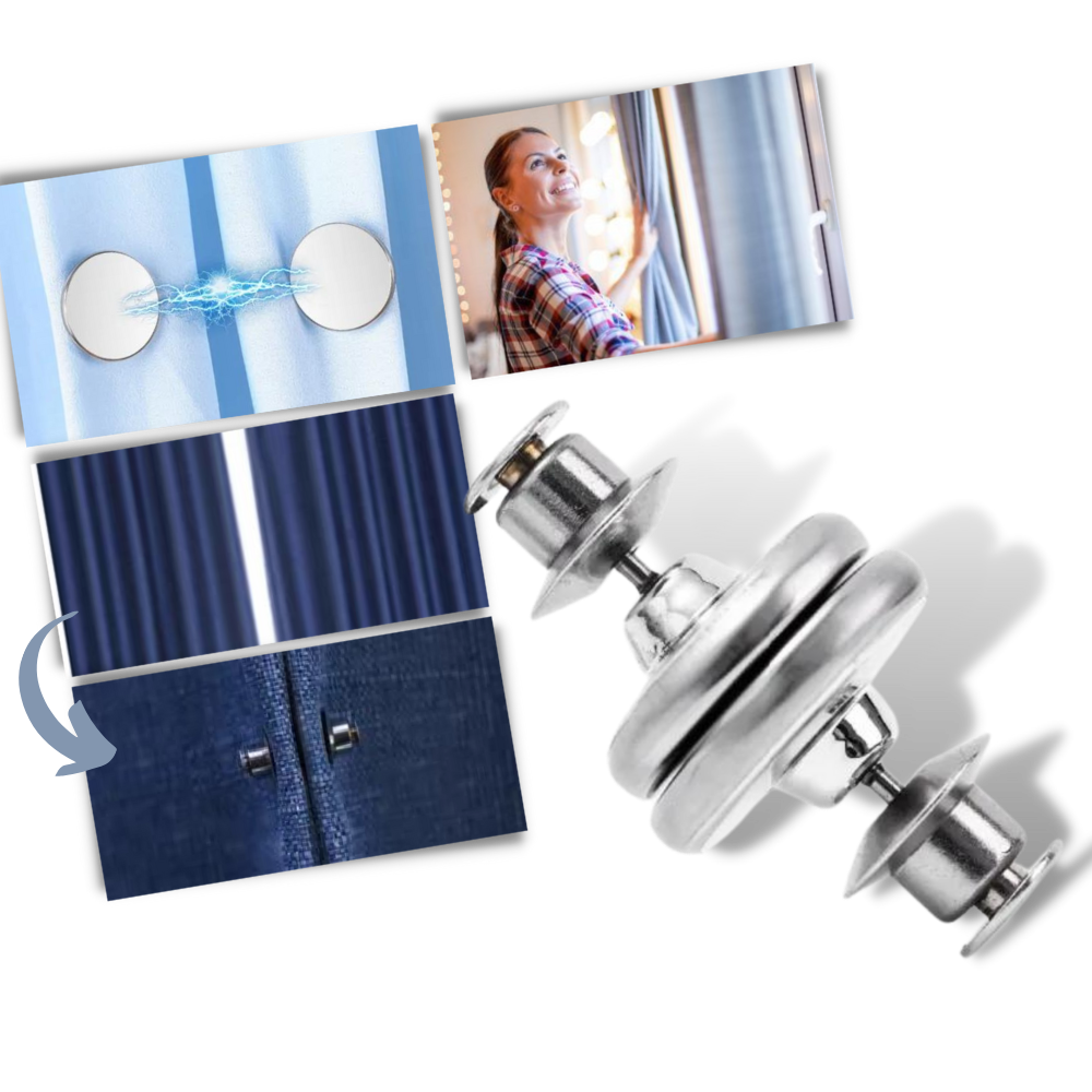 Magnetiske gardinklemmer mot lekkasje
 - Ozerty