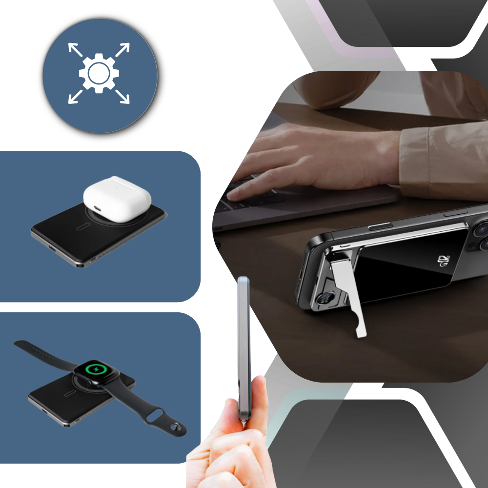 Tynn Magnetisk Apple-Powerbank - Ozerty