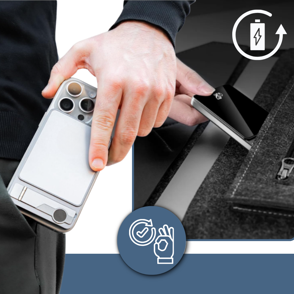 Tynn Magnetisk Apple-Powerbank - Ozerty