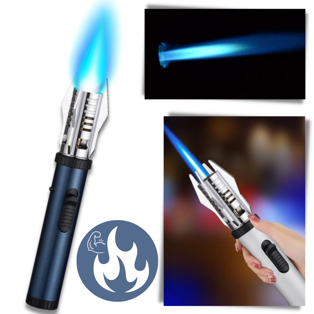 Vindtett lighter med blå flamme

 - Ozerty