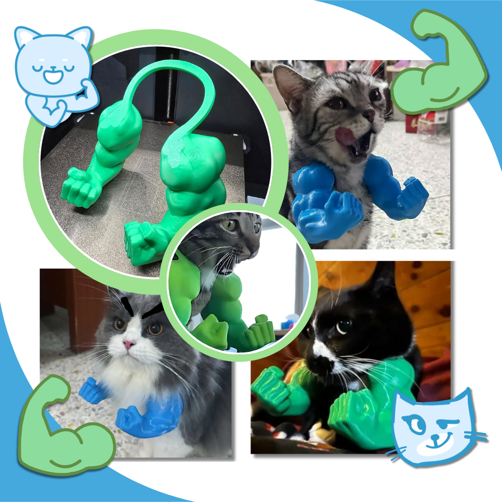 Bodybuilder-Kattearm-Kostyme - Ozerty