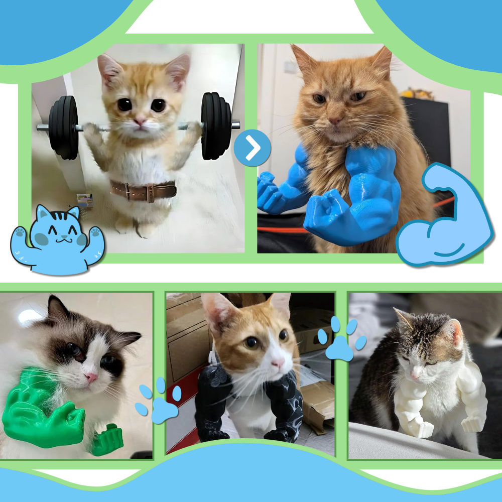 Bodybuilder-Kattearm-Kostyme - Ozerty