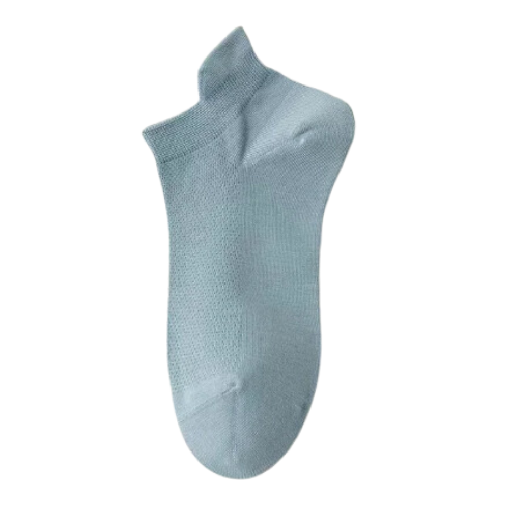 Pustende, myke ankelsokker i bomull
 -Lyseblå/EU35-40/UK4-6/US5-7 - Ozerty