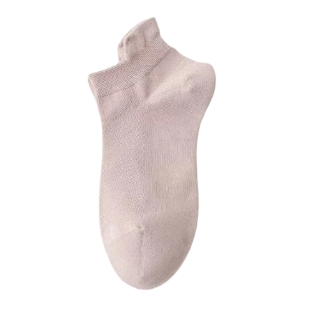 Pustende, myke ankelsokker i bomull
 -Lys rosa/EU35-40/UK4-6/US5-7 - Ozerty