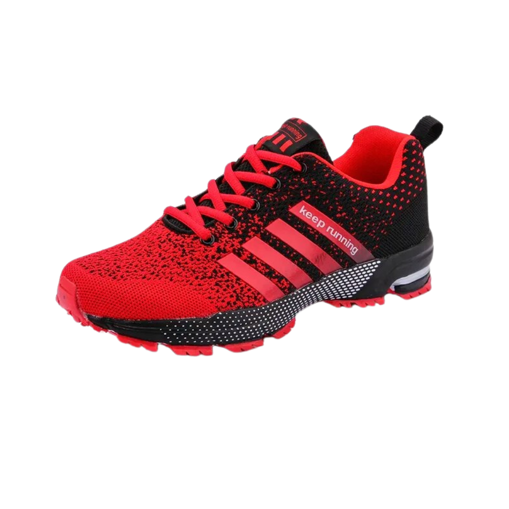 Luftige joggesko for menn
 -Rød/EU38/US7/UK5Rød/EU39/US8/UK6Rød/EU40/US9/UK7Rød/EU41/US10/UK8Rød/EU42/US11/UK9Rød/EU43/US12/UK10Rød/EU44/US13/UK11Rød/EU45/US14/UK12Rød/EU46/US15/UK13Rød/EU47/US16/UK14Rød/EU48/US17/UK15 - Ozerty