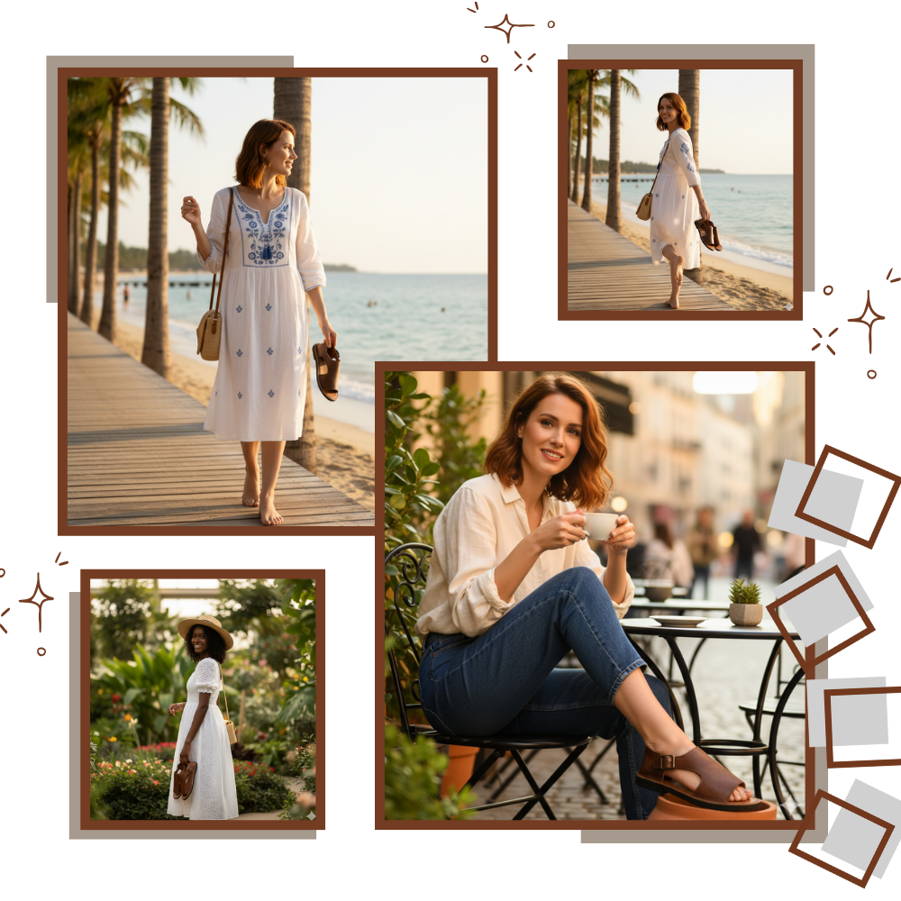 Elegante Ortopediske Vintage Sandaler - Ozerty