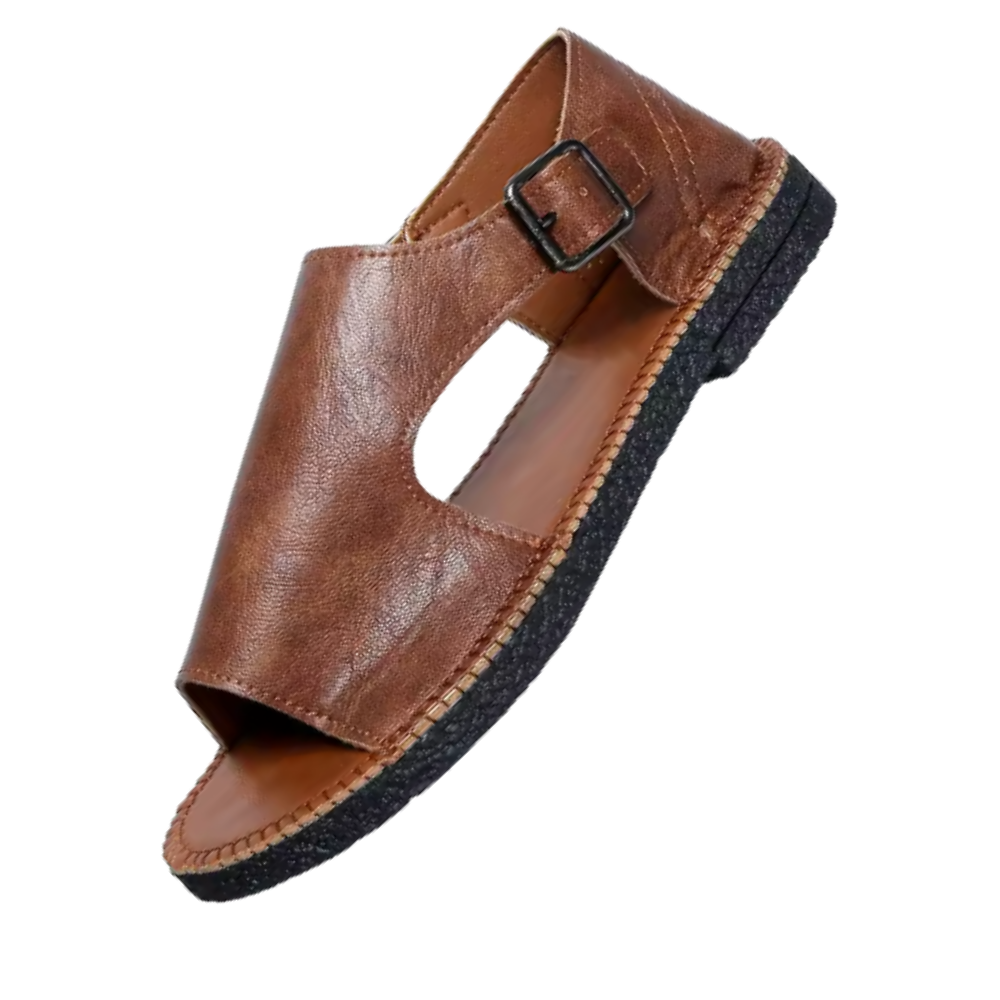 Elegante Ortopediske Vintage Sandaler -Kaffe - Ozerty