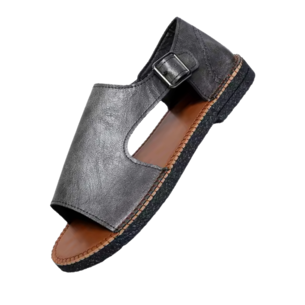 Elegante Ortopediske Vintage Sandaler -Grå - Ozerty