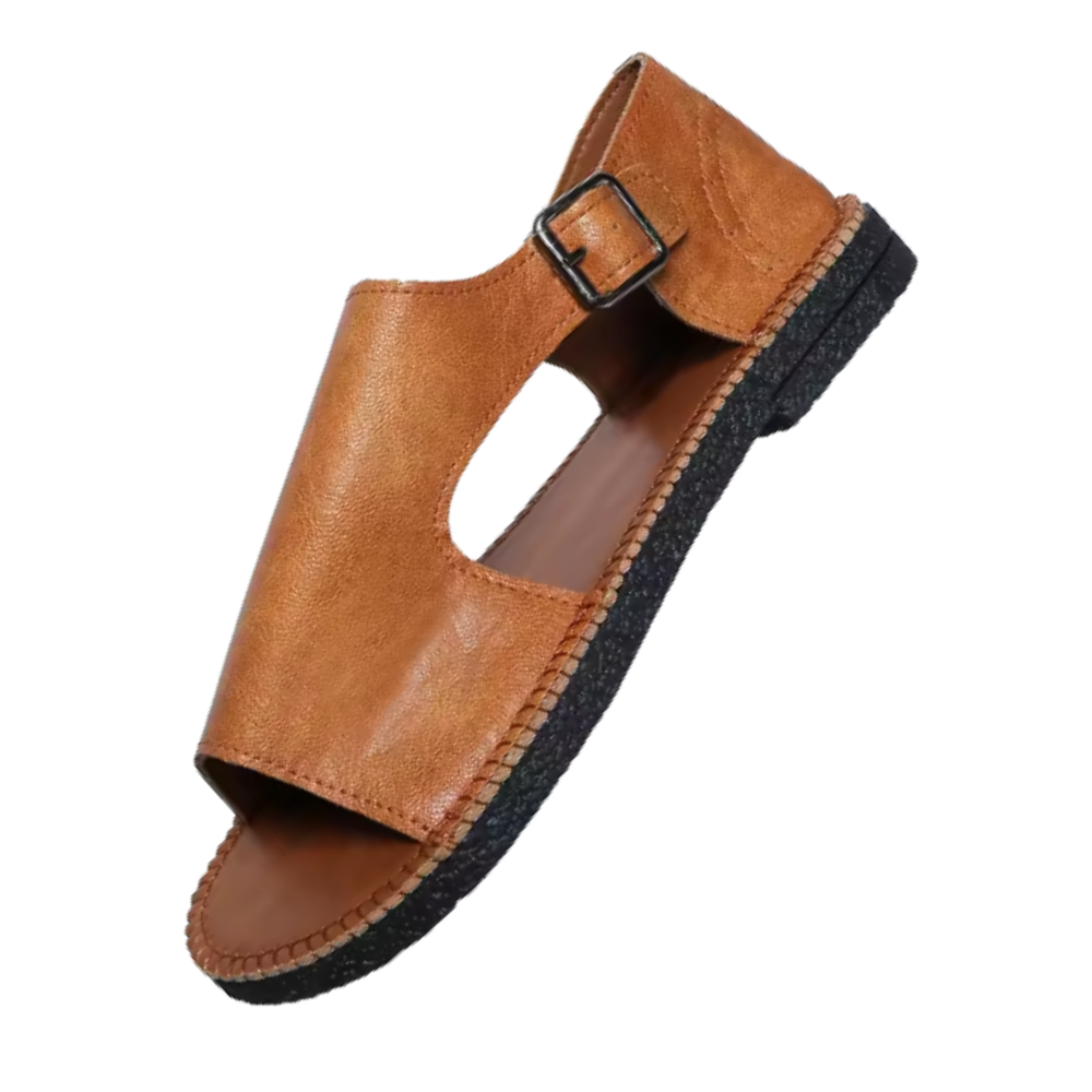 Elegante Ortopediske Vintage Sandaler -Lysebrun - Ozerty