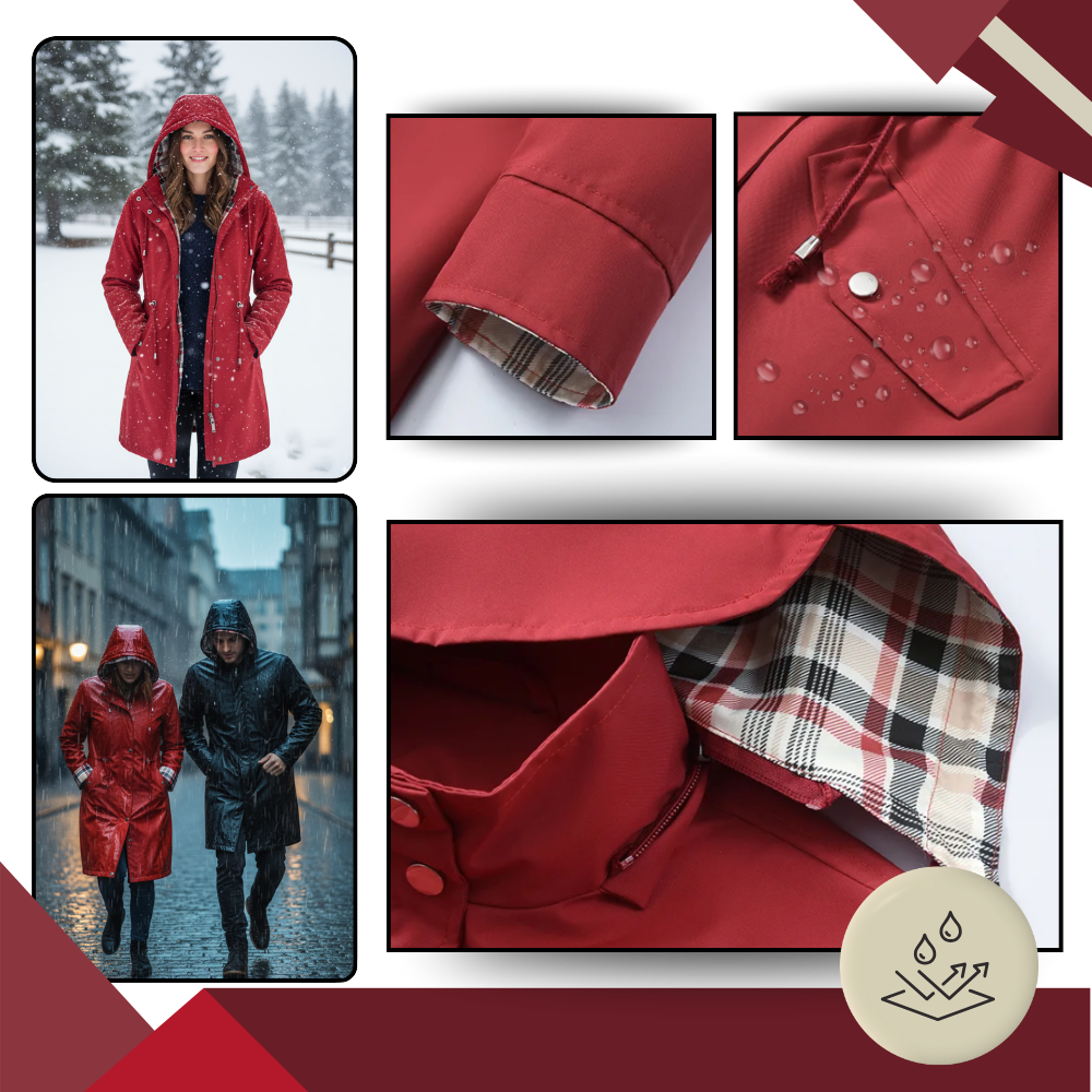 Elegant og Vanntett Trenchcoat - Ozerty