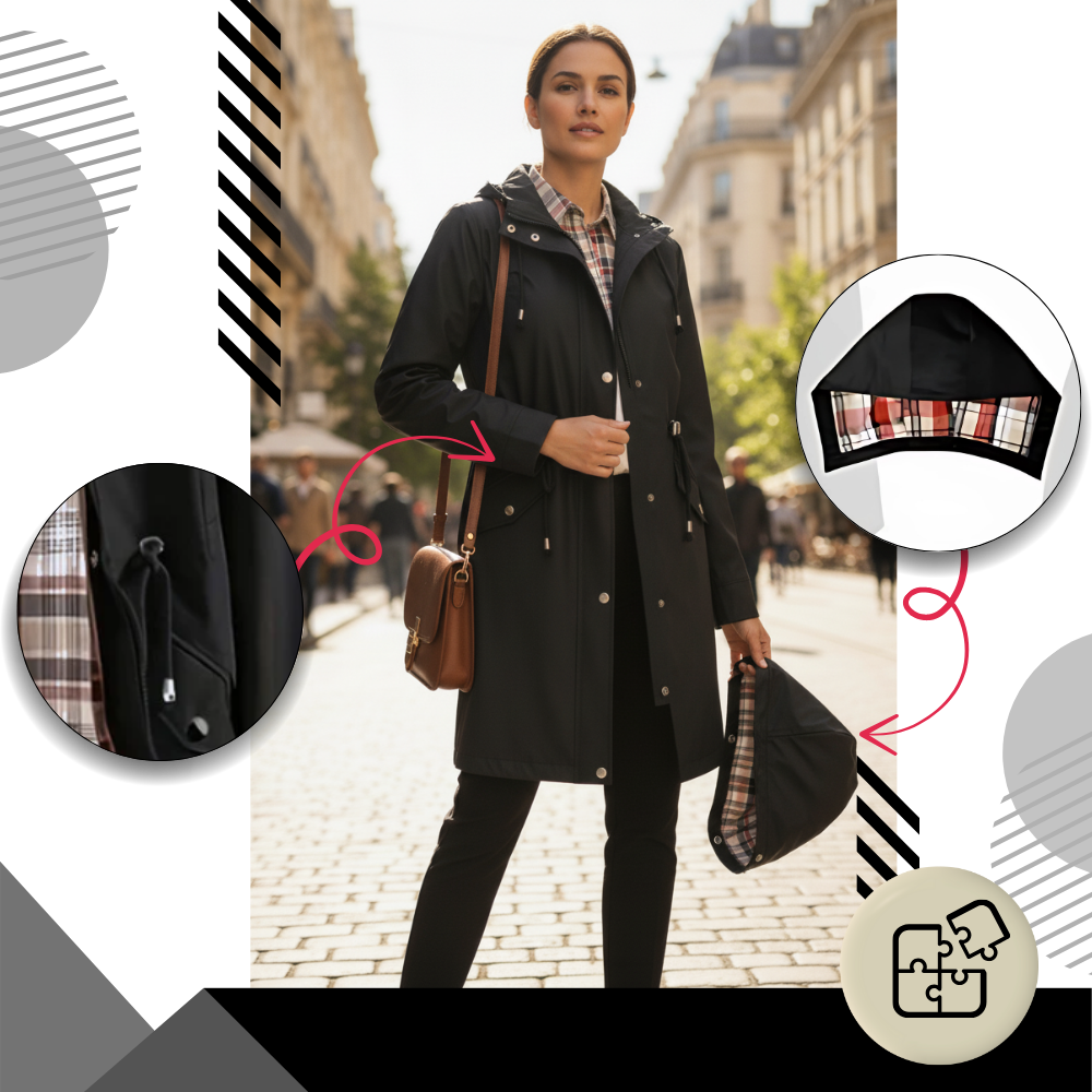 Elegant og Vanntett Trenchcoat - Ozerty