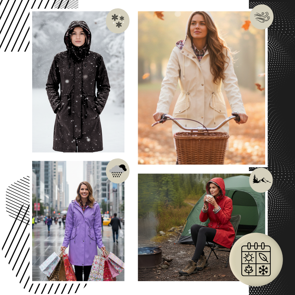 Elegant og Vanntett Trenchcoat - Ozerty